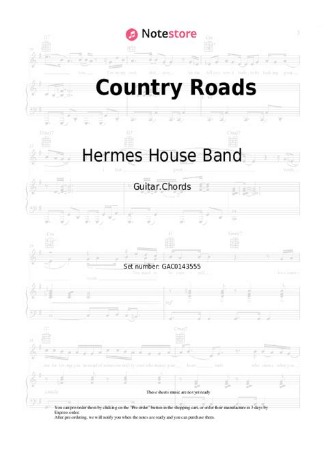 country roads hermes house band chords|country roads guitar chords.